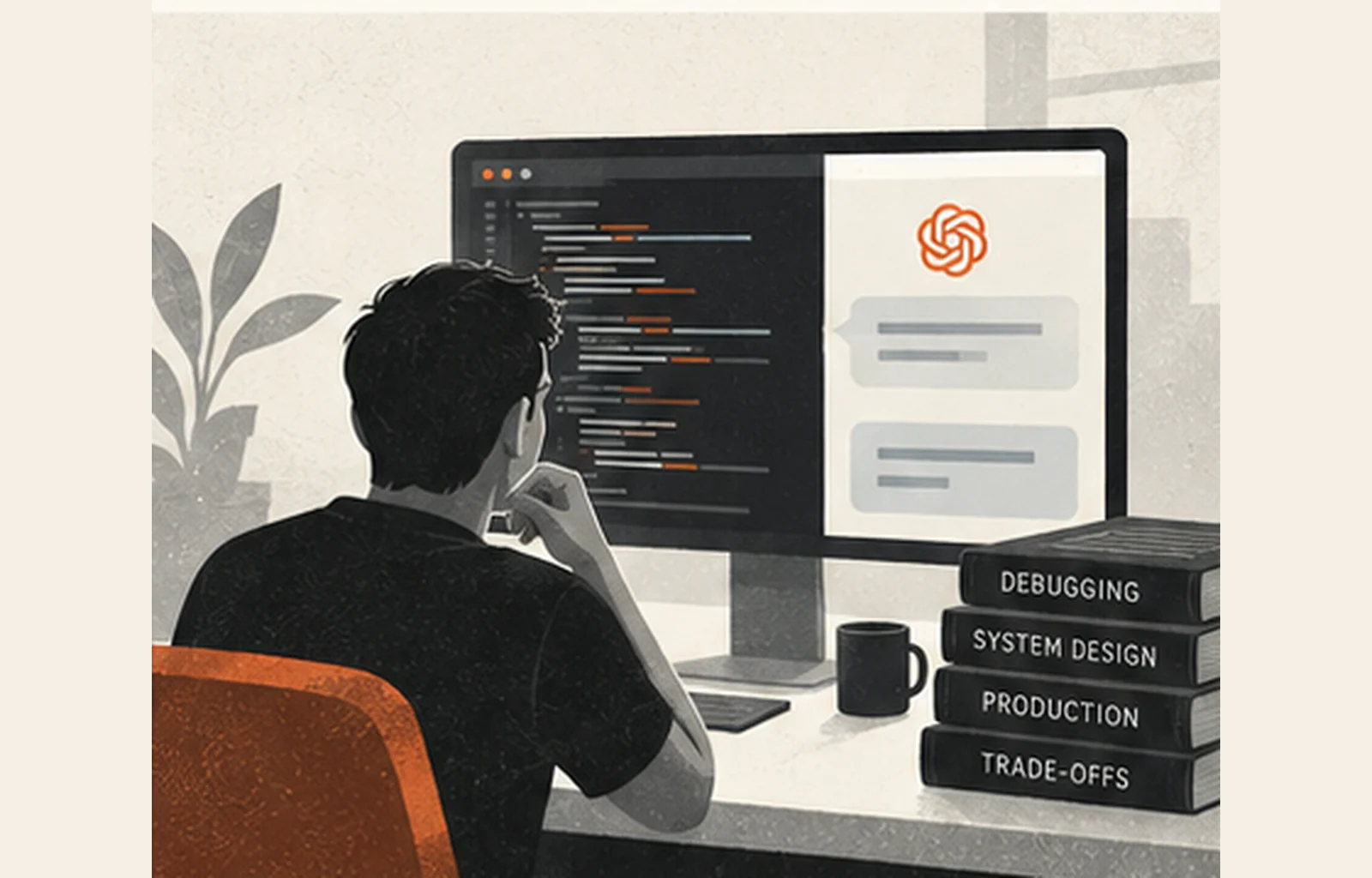 A developer learning through debugging, system design, production work and trade-offs.