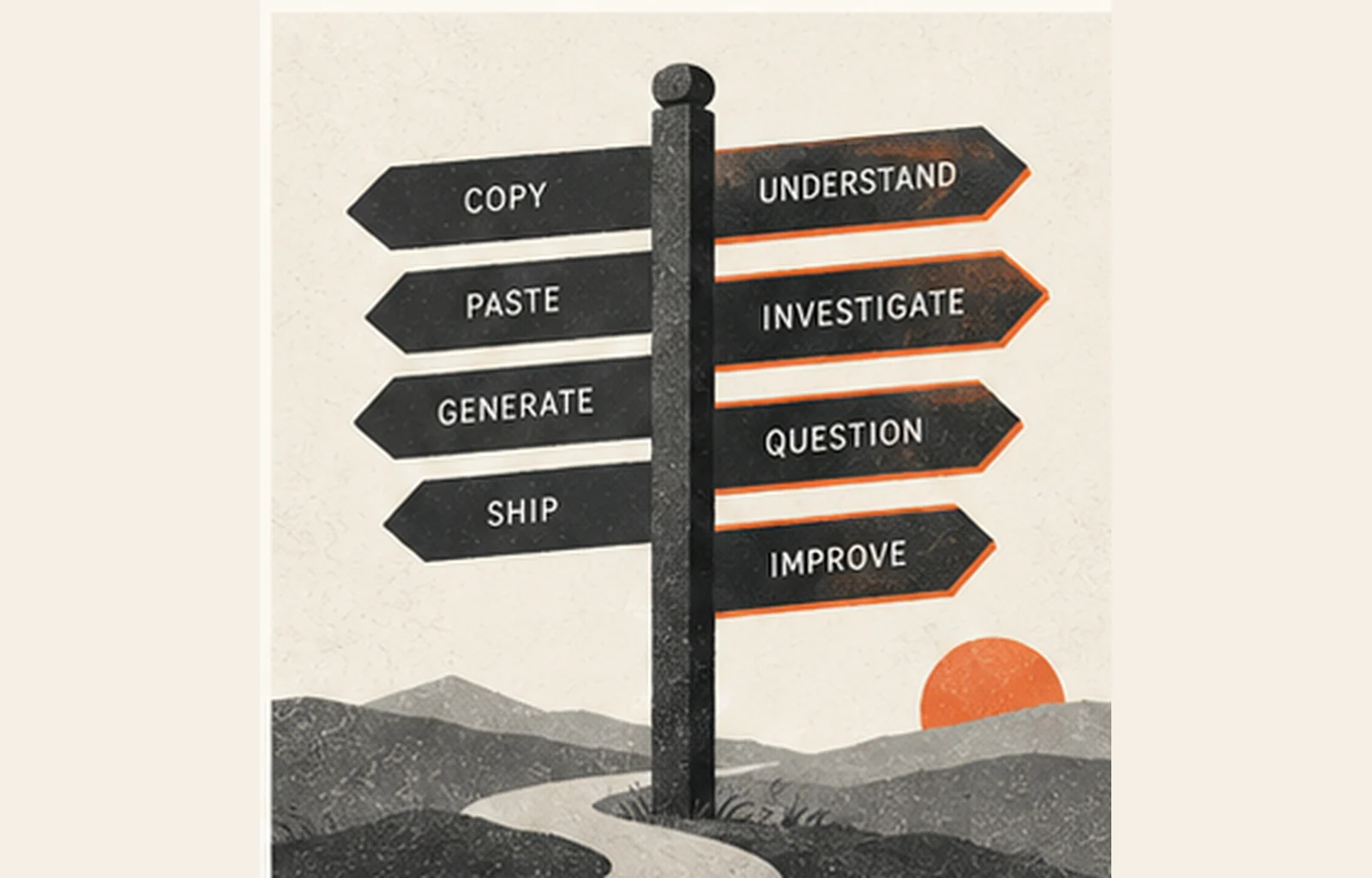 The same tools can lead either to copying and shipping or to understanding, investigation and better questions.
