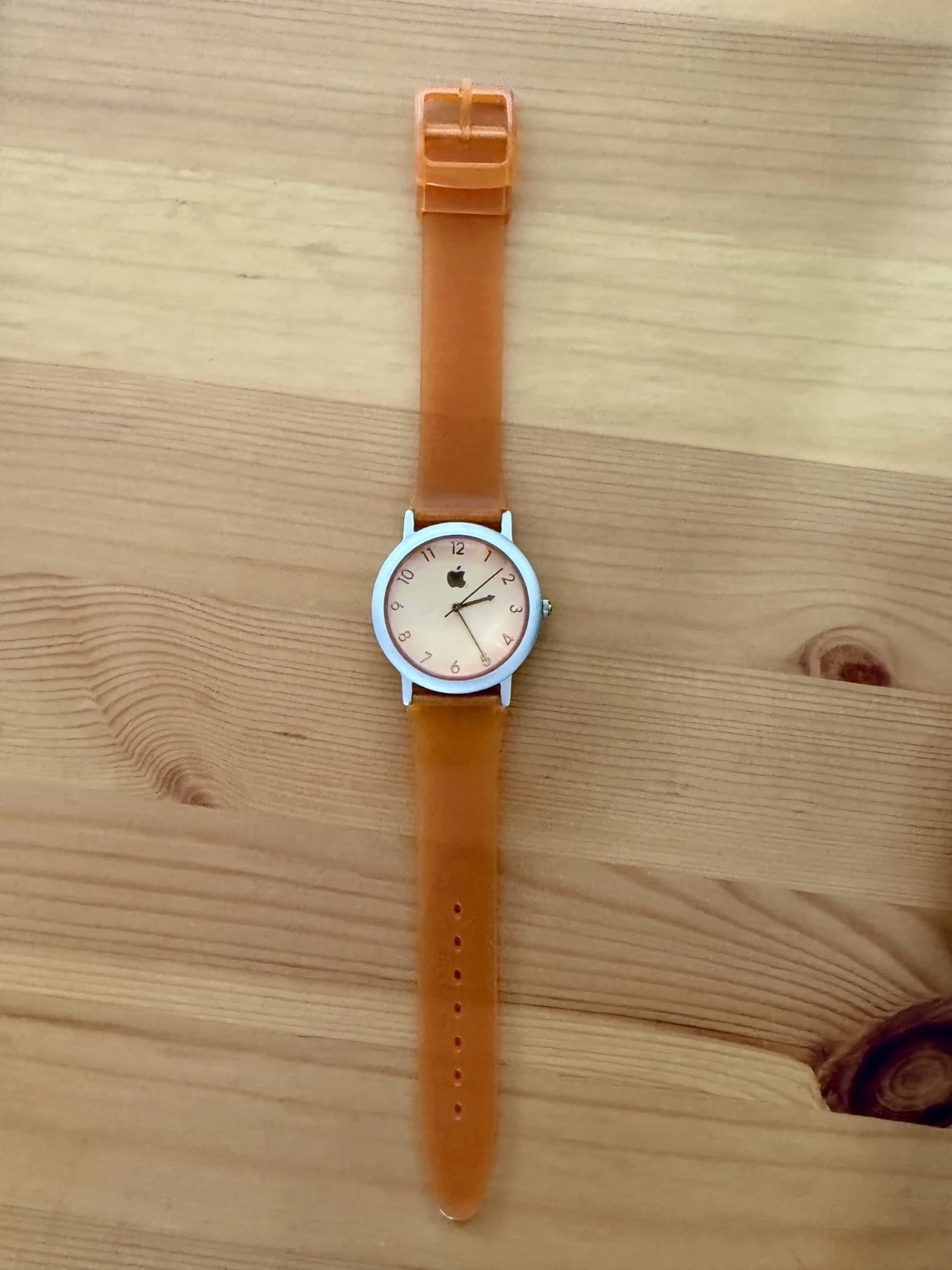 Orange watch detail