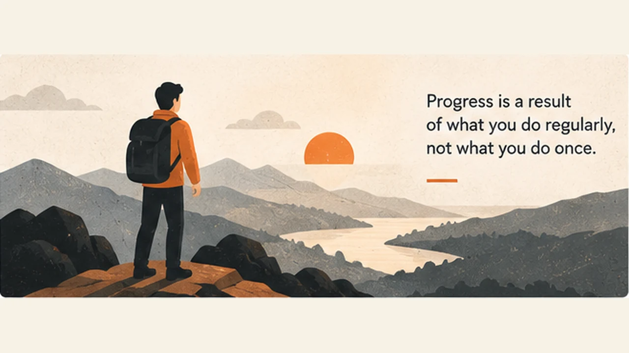 Progress comes from repeatedly turning what we discover into practice.